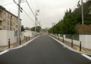 市道八王子11号線道路改修工事